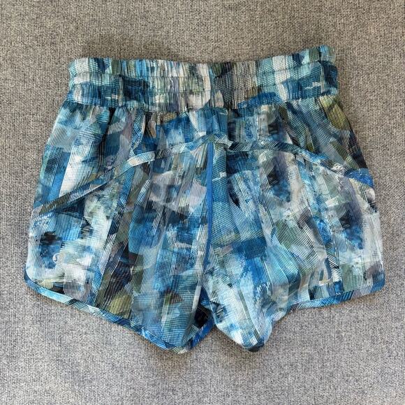 Lululemon Tracker Short V MR 4" Sun Sazed Multi Blue W7AHVS 4 - Picture 1 of 1